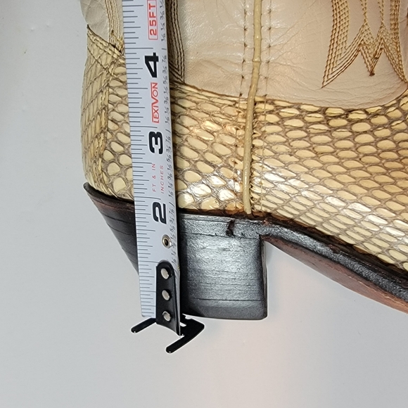 Dan Post Womens tan leather boots size 6.5M - Picture 4 of 12